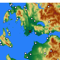 Nearby Forecast Locations - Oiniades - Kaart