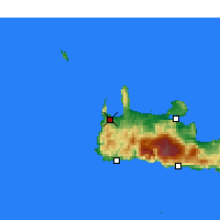Nearby Forecast Locations - Kissamos - Kaart