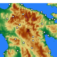 Nearby Forecast Locations - Levidi - Kaart