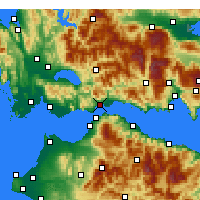 Nearby Forecast Locations - Nafpaktos - Kaart