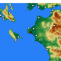 Nearby Forecast Locations - Vartholomio - Kaart
