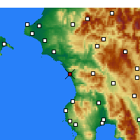 Nearby Forecast Locations - Zacharo - Kaart