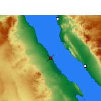 Nearby Forecast Locations - Ras Ghareb - Kaart