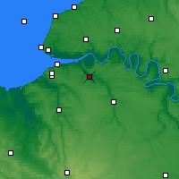 Nearby Forecast Locations - Pont-Audemer - Kaart