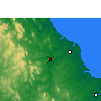 Nearby Forecast Locations - Sunshine Coast - Kaart
