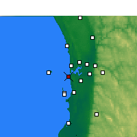 Nearby Forecast Locations - Fremantle - Kaart