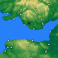 Nearby Forecast Locations - Bridgend - Kaart