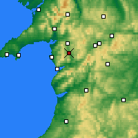Nearby Forecast Locations - Gwynedd - Kaart
