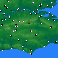Nearby Forecast Locations - Sevenoaks - Kaart