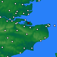 Nearby Forecast Locations - Wokingham - Kaart