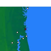 Nearby Forecast Locations - Fernandina Beach - Kaart