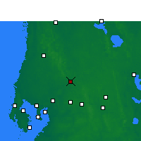 Nearby Forecast Locations - Zephyrhills - Kaart