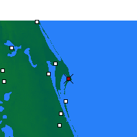Nearby Forecast Locations - Cocoa Beach - Kaart