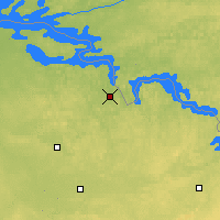Nearby Forecast Locations - Crane Lake - Kaart