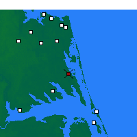 Nearby Forecast Locations - Currituck - Kaart