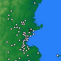 Nearby Forecast Locations - Danvers - Kaart