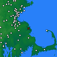 Nearby Forecast Locations - Marshfield - Kaart