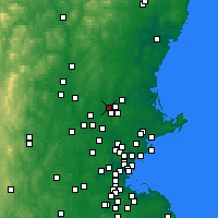Nearby Forecast Locations - Methuen - Kaart