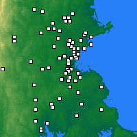 Nearby Forecast Locations - Roslindale - Kaart