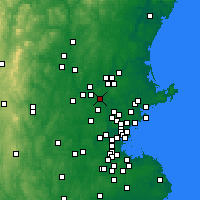Nearby Forecast Locations - Tewksbury - Kaart