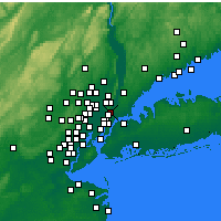 Nearby Forecast Locations - Fort Lee - Kaart