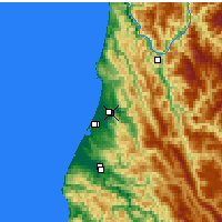 Nearby Forecast Locations - Arcata - Kaart