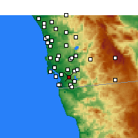 Nearby Forecast Locations - Bonita - Kaart