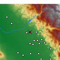 Nearby Forecast Locations - Clovis - Kaart