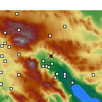 Nearby Forecast Locations - Desert Hot Springs - Kaart