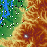 Nearby Forecast Locations - Enumclaw - Kaart
