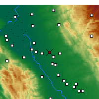 Nearby Forecast Locations - Escalon - Kaart