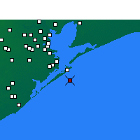 Nearby Forecast Locations - Galveston - Kaart