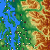 Nearby Forecast Locations - Lake Stevens - Kaart