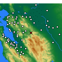 Nearby Forecast Locations - Livermore - Kaart