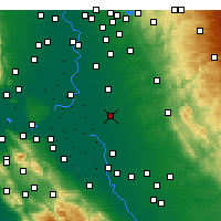 Nearby Forecast Locations - Lodi - Kaart