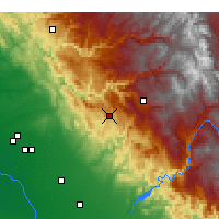 Nearby Forecast Locations - Mariposa - Kaart