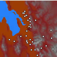Nearby Forecast Locations - North Salt Lake - Kaart