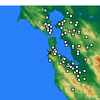 Nearby Forecast Locations - Pacifica - Kaart