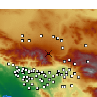 Nearby Forecast Locations - Phelan - Kaart