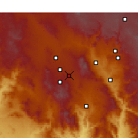 Nearby Forecast Locations - Prescott Valley - Kaart