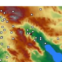 Nearby Forecast Locations - Rancho Mirage - Kaart