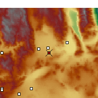 Nearby Forecast Locations - Ridgecrest - Kaart