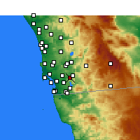 Nearby Forecast Locations - Spring Valley - Kaart