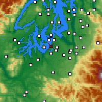Nearby Forecast Locations - Steilacoom - Kaart