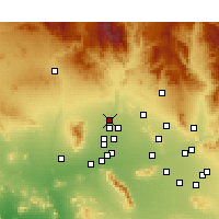 Nearby Forecast Locations - Sun City West - Kaart