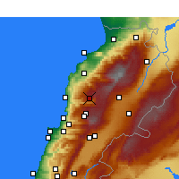 Nearby Forecast Locations - El Laqloûq - Kaart