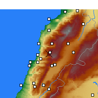 Nearby Forecast Locations - Faraya - Kaart