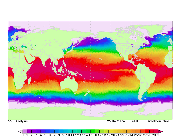Wereld SST do 25.04.2024 00 UTC