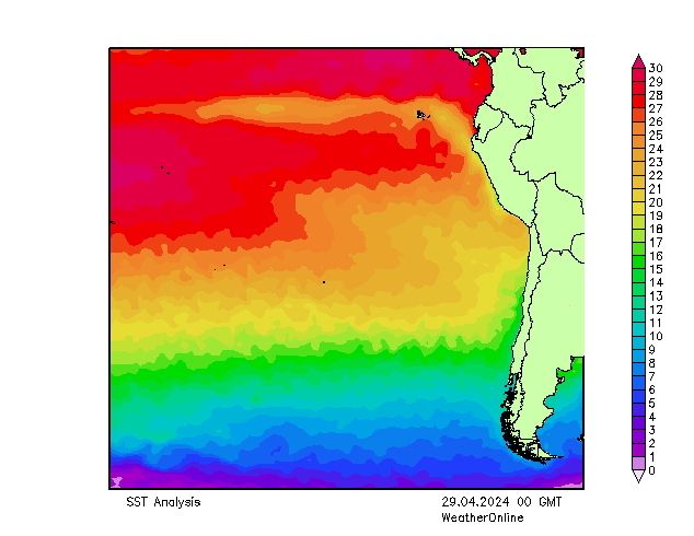 Pacific SST ma 29.04.2024 00 UTC
