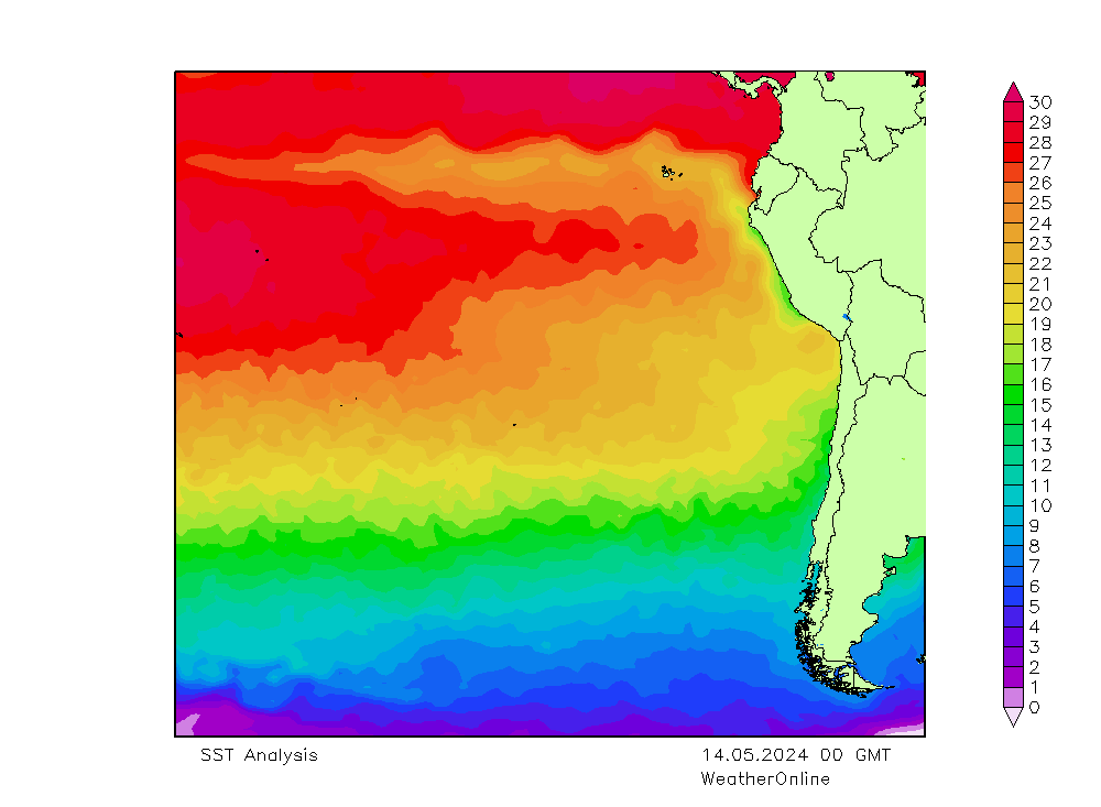 Pacific SST di 14.05.2024 00 UTC
